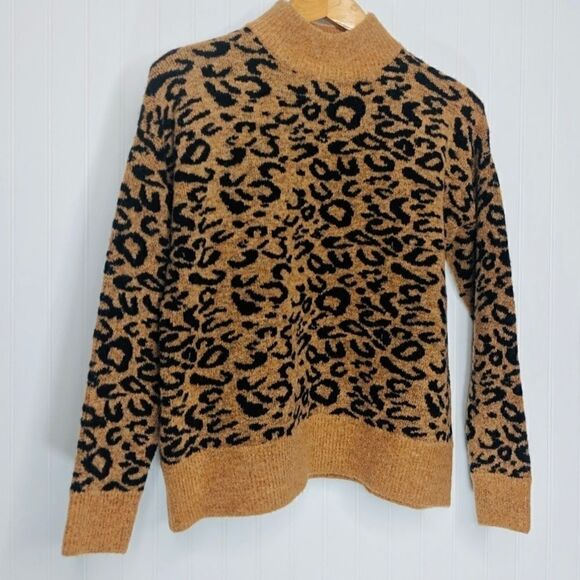 WORKSHOP REPUBLIC CLOTHING Leopard print Sweater. - Picture 3 of 8